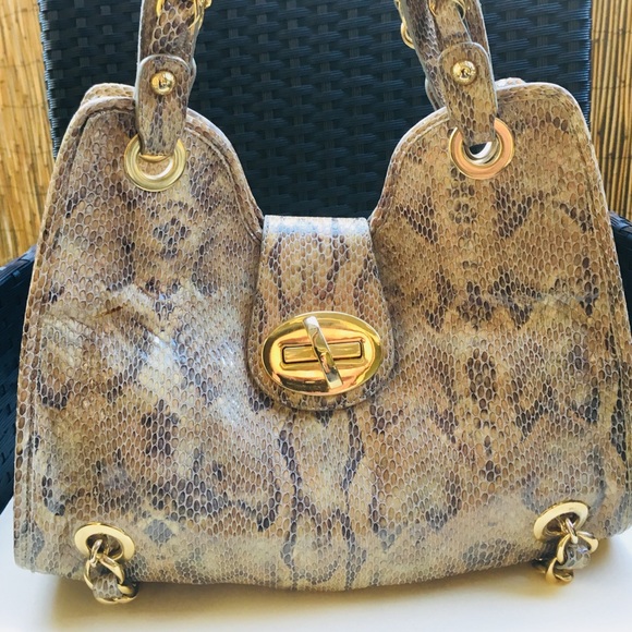 stuart weitzman snakeskin bag